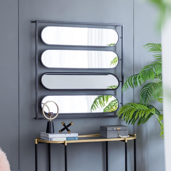 Μεταλλικός Μαύρος Περιστρεφόμενος Καθρέφτης