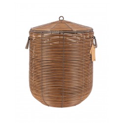 Καλάθι Wicker με Καπάκι