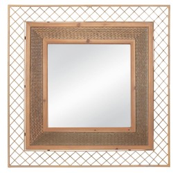 Μεταλλικός Μπεζ Καθρέφτης Μεταλλικός Μπεζ Καθρέφτης