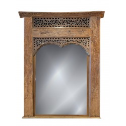 Σκαλιστός Καθρέφτης από Ξύλο Teak Σκαλιστός Καθρέφτης από Ξύλο Teak