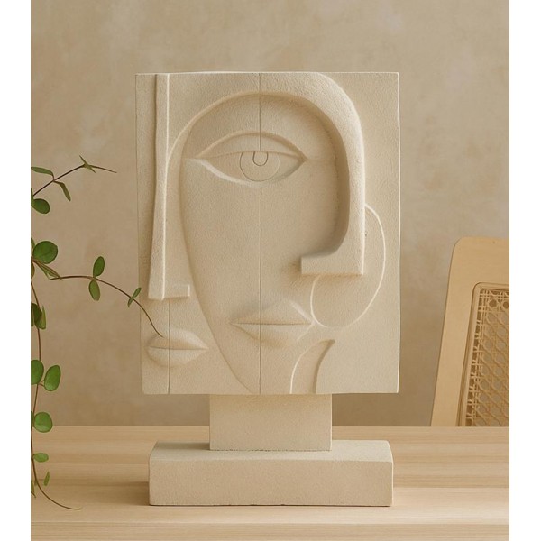 Διακοσμητική Λευκή Φιγούρα Πολυρεσίνης Διακοσμητική Λευκή Φιγούρα Πολυρεσίνης