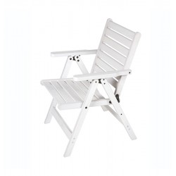 beech wood low back chair in white color