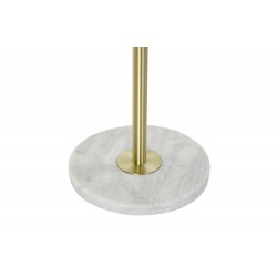 GOLD FLOOR LAMP WITH TABLE