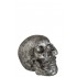 SKULL RESIN GREY/SILVER LARGE