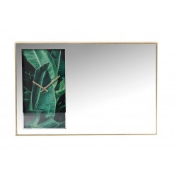 MIRROR-CLOCK 60X40CM
