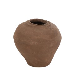 Βάζο Paper Mache Καφέ S Βάζο Paper Mache Καφέ S