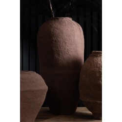 Βάζο Paper Mache Καφέ L Βάζο Paper Mache Καφέ L