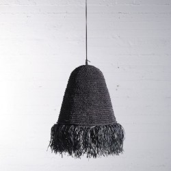 Φωτιστικό Οροφής Μαύρο Rattan