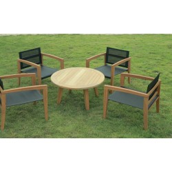 Coffee Table Στρογγυλό από Ξύλο Teak