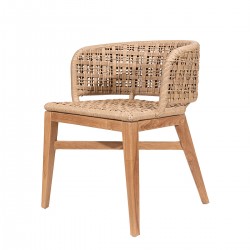 Καρέκλα από Ξύλο Teak και Σχοινί Viro Καρέκλα από Ξύλο Teak και Σχοινί Viro