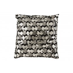 Βελούδινο Μαύρο Μαξιλάρι με Πούλιες Βελούδινο Μαύρο Μαξιλάρι με Πούλιες