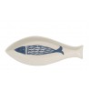 DISH FISH DOLOMITE WHITE/BLUE SMALL