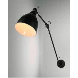 METAL BLACK WALL LIGHT