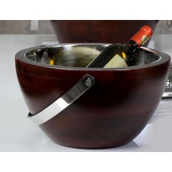 Σαμπανιέρα Ανοξείδωτη με Ξύλο Μάνγκο Σαμπανιέρα Ανοξείδωτη με Ξύλο Μάνγκο